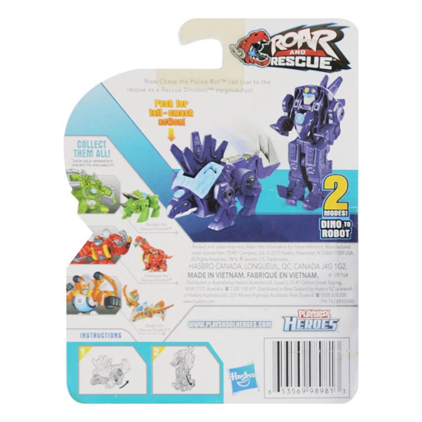 Chính hãng Hasbro - Khủng long biến hình Transformer Rescue Bots - Chase