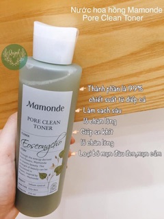 NƯỚC HOA HỒNG MAMONDE ĐỦ 5 VỊ