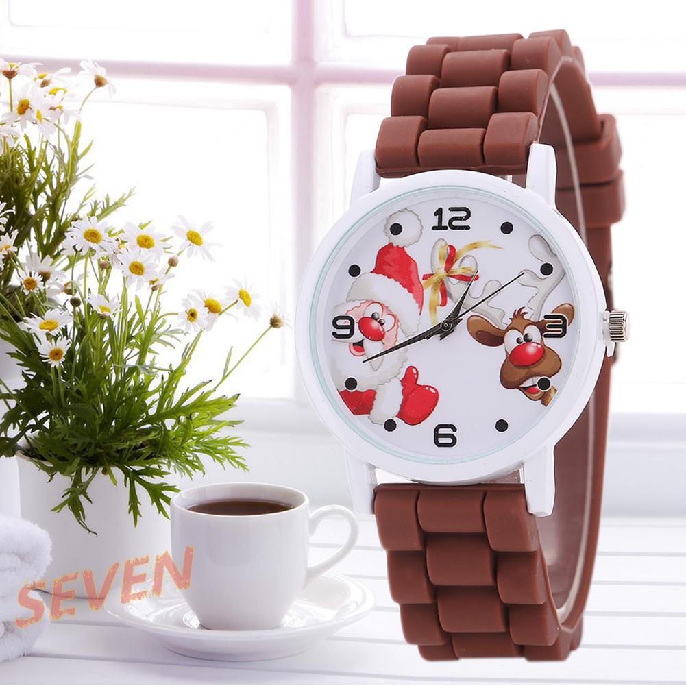 Đồng hồ quartz họa tiết ông già noel hoạt hình 119988