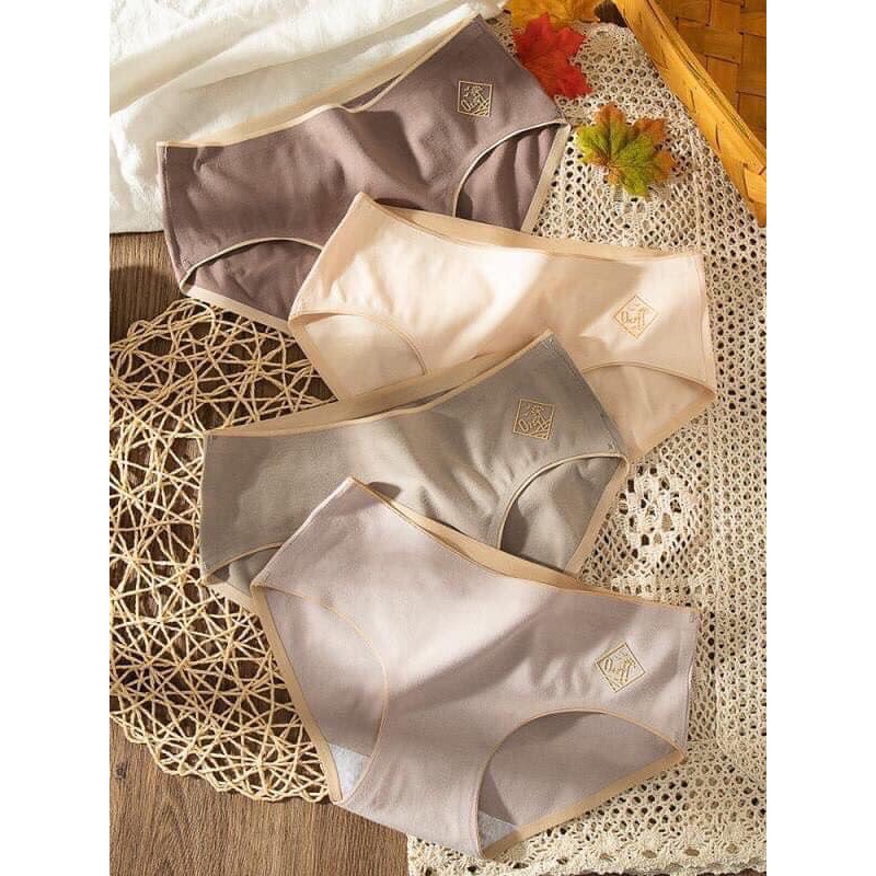 Lố 10 quần lót su trơn huy hiệu mã 02 siêu đẹp