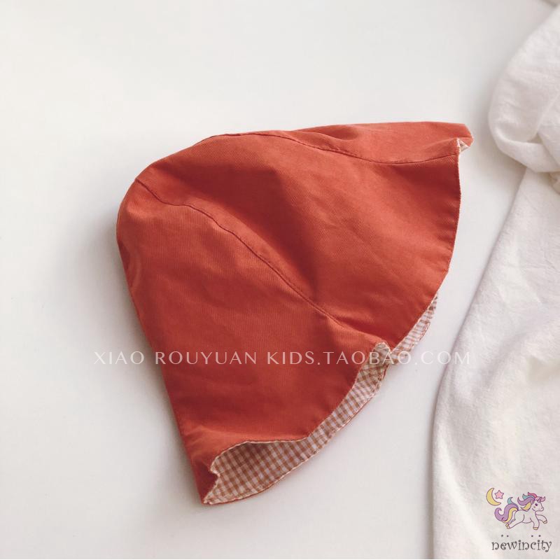 Mũ Xô Hoạ Tiết Trơn Phong Cách Hàn Quốc Đáng Yêu Cho Bé