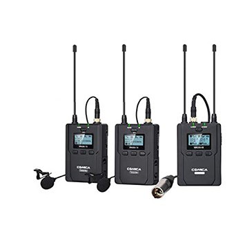 [Mã ELHACE giảm 4% đơn 300K] Micro không dây cho máy ảnh, máy quay Comica CVM-WM200A (2 transmitter)