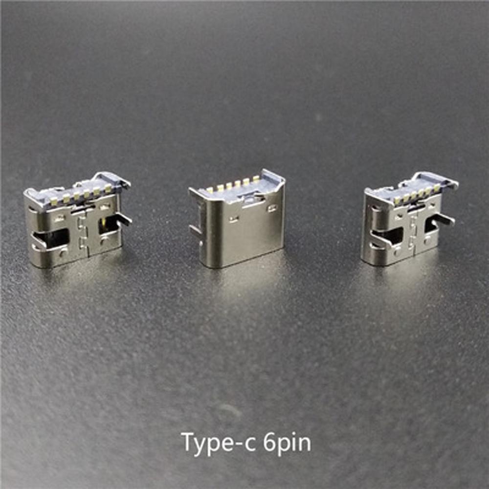HARRIETT Ổ CắM NốI ĐiệN ThoạI 6 Pin SMD DIP USB 3.1