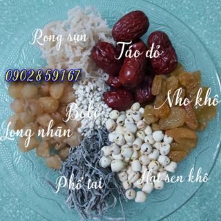 Tách lẻ nguyên liệu sâm bổ lượng 50g mỗi vị. Date luôn cập nhật mới.
