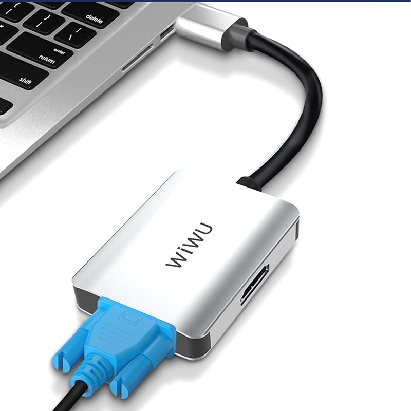 Bộ chuyển đổi USB-C sang HDMI + VGA Ugreen 30843