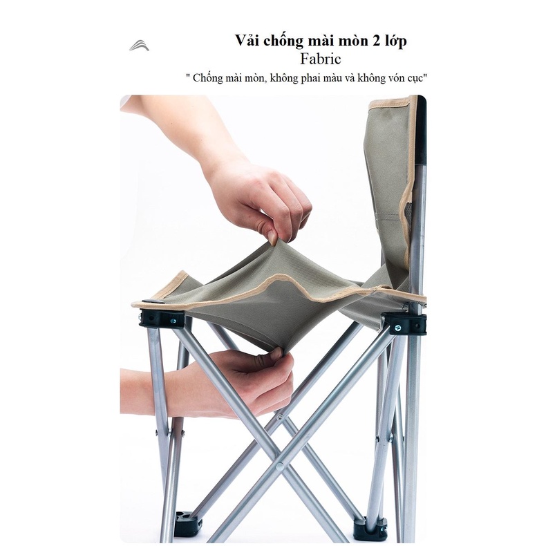 Ghế dã ngoại, đi câu đa năng gấp gọn tiện dụng BSWOLF YZ002, khung thép, vải Oxford 600D 2 lớp. Kèm túi.