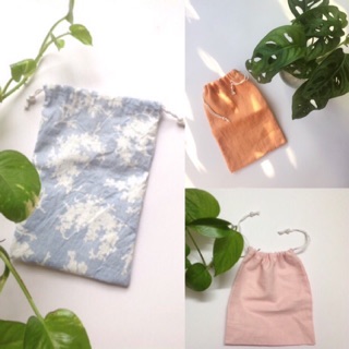 Túi vải linen / canvas dây rút đựng bài Tarot, trang sức, mỹ phẩm điện thoại