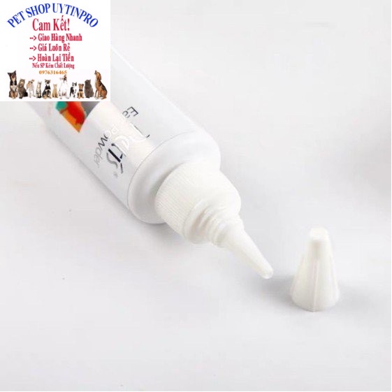 Bột nhổ lông tai Chó Mèo Pet Thú Cưng Petis Ear powder chai 5g Giúp nhổ lông dễ dàng, Làm sạch tai, Giảm mùi hôi tai