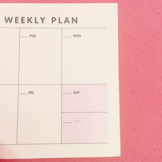 Tập giấy note planner kế hoạch weeky plan