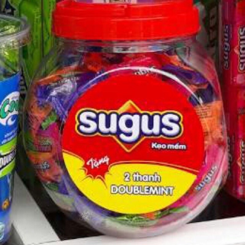 Hũ kẹo sugus 500gr tặng 2 thanh Doublemint