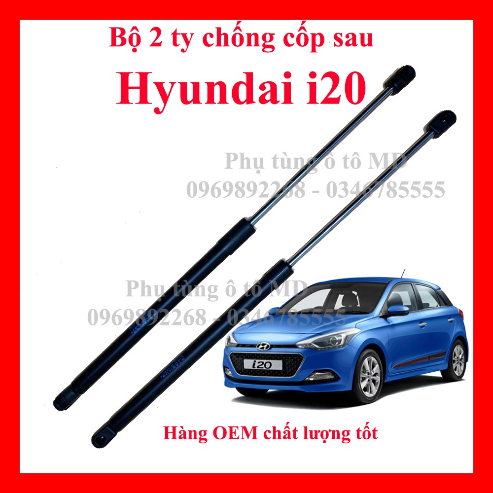 Bộ 2 Ty chống cốp sau Hyundai i10/i20, Ty nâng thuỷ lực hàng OEM chất lượng cao. Giá bán/Cặp SP