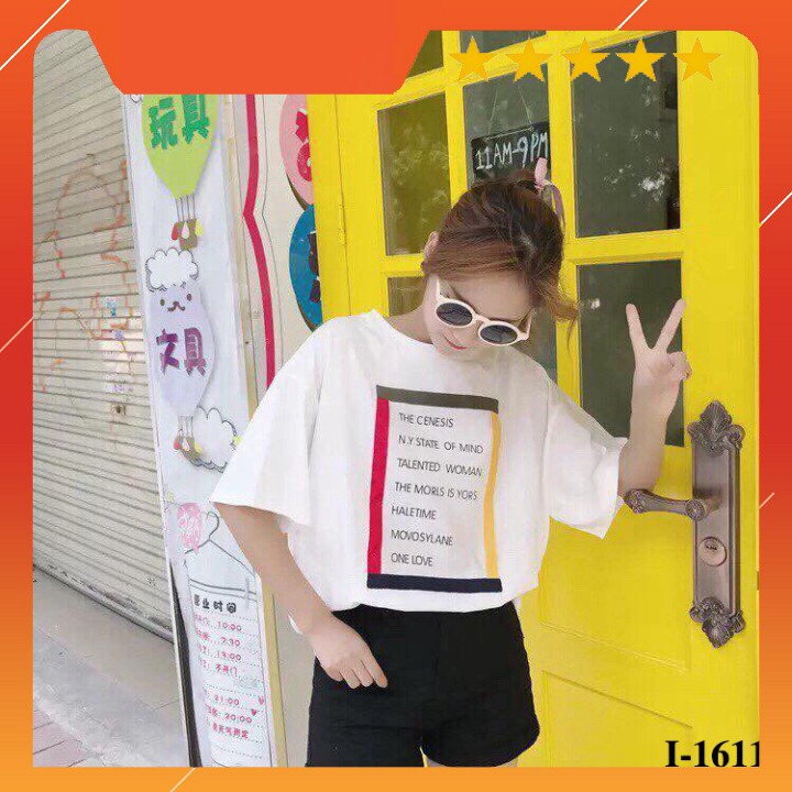 FOLLOW SHOP SĂN DEAL HOT ĐỒNG GIÁ 10/10 I-2611 ÁO THUN NỮ IN HỌA TIẾT CHỮ