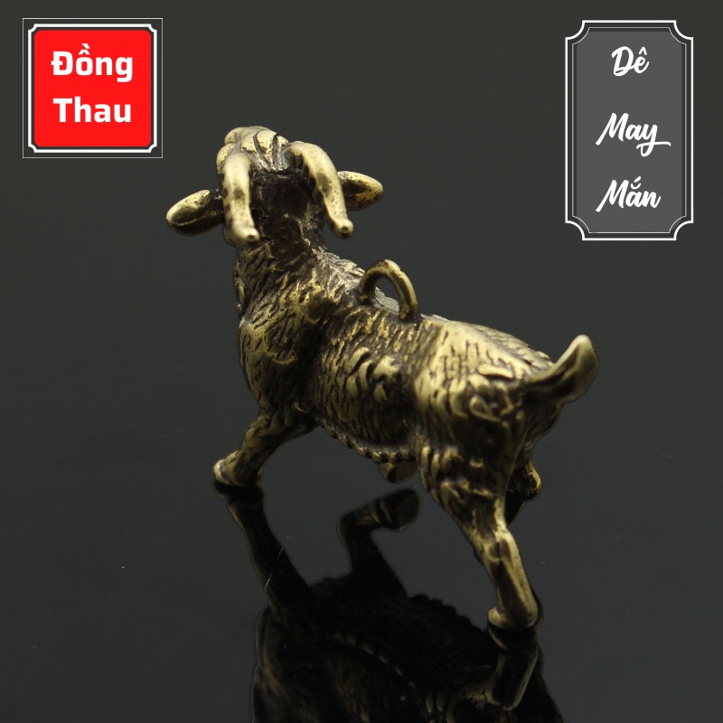 Tượng Đồng Thau Hình Con Dê May Mắn