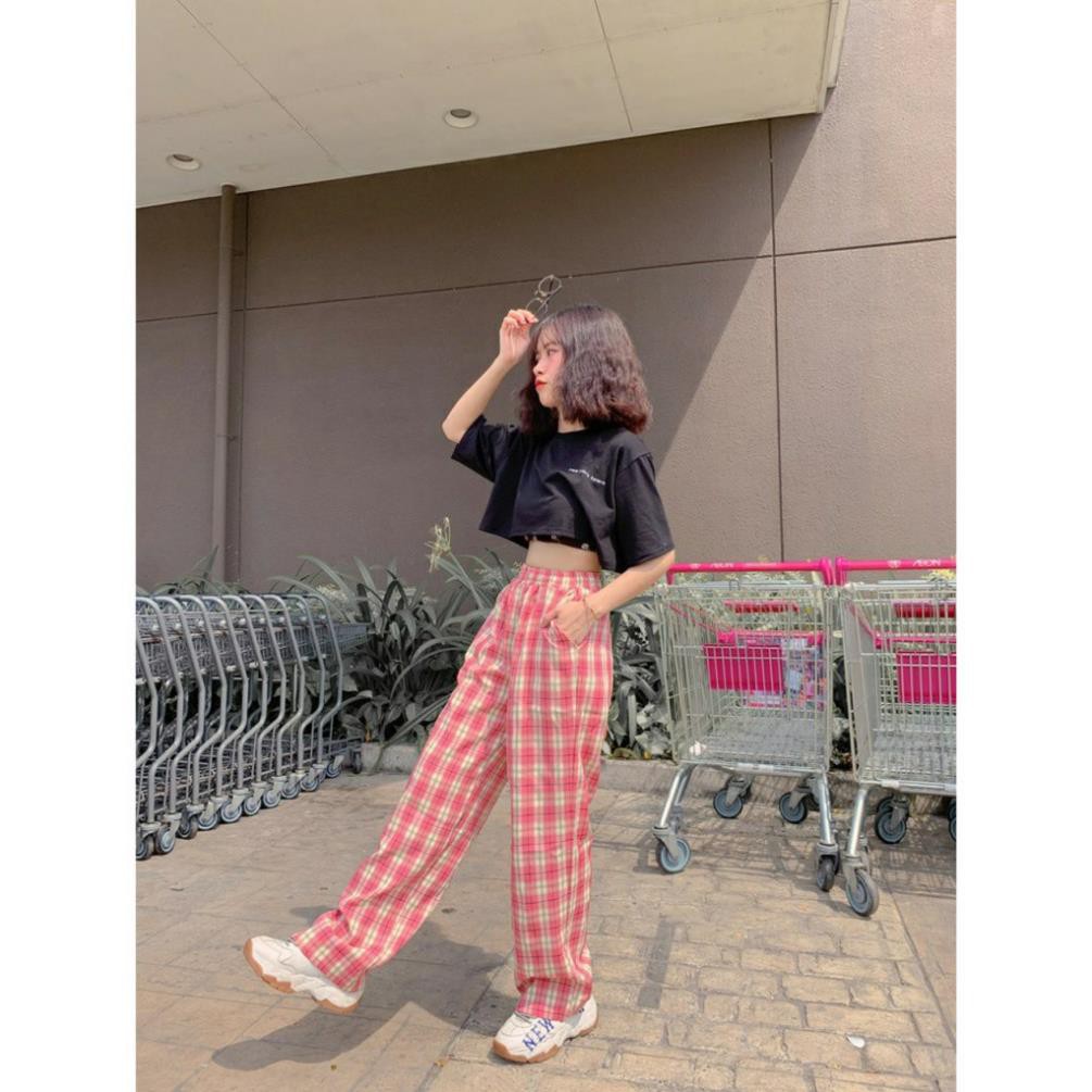 [HÀNG CAO CÂP] Quần Kẻ Caro Dáng Rộng YAME Ulzzang Unisex (12 MÀU) | BigBuy360 - bigbuy360.vn