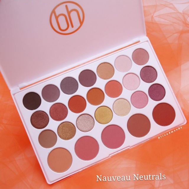 [Có ảnh thật] Bảng mắt Nouveau Neutrals 26 Color Shadow and Blush Palette BH Cosmetics