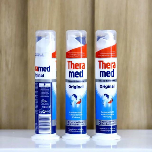 Kem đánh răng Theramed dạng ống - Hàng chuẩn Đức