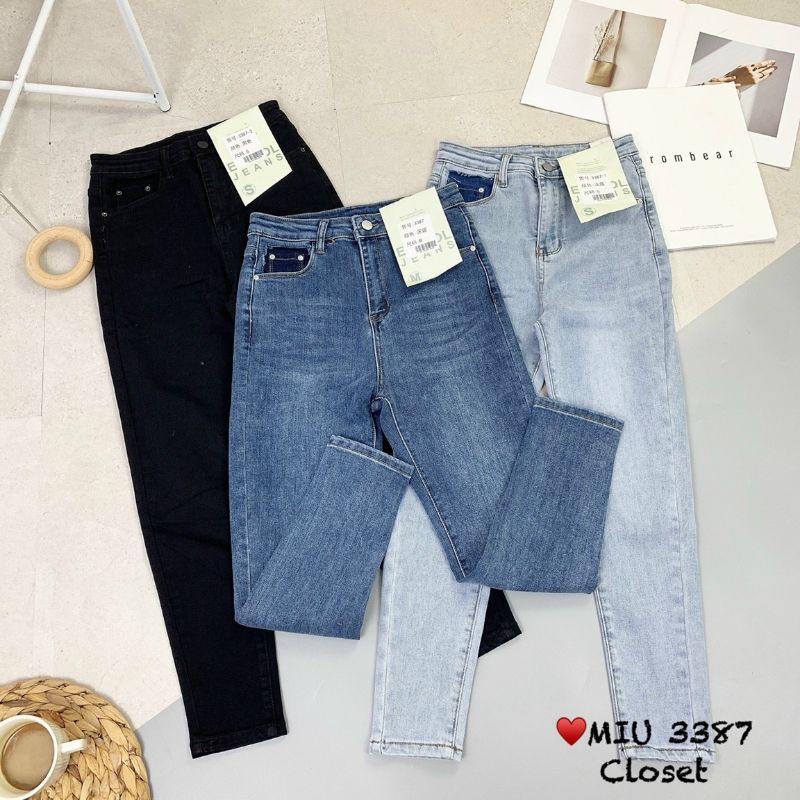 Quần jean ôm túi đậm hàng QCL1