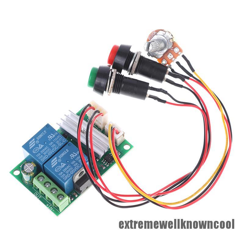 ECSG DC 6V 12V 24V PWM DC motor speed controller forward and reverse switch