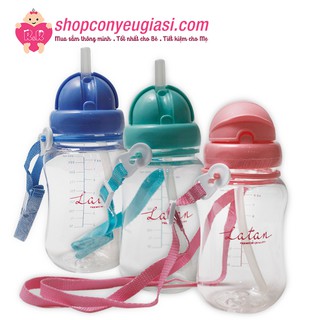 Bình Uống Nước Bằng Nhựa Tritan Latan 250ml STR 08 Có Dây Đeo - Thái Lan