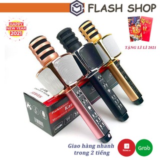 Micro karaoke bluetooth kiêm loa SD-17, Mic hát cầm tay âm thanh chuẩn, hát hay