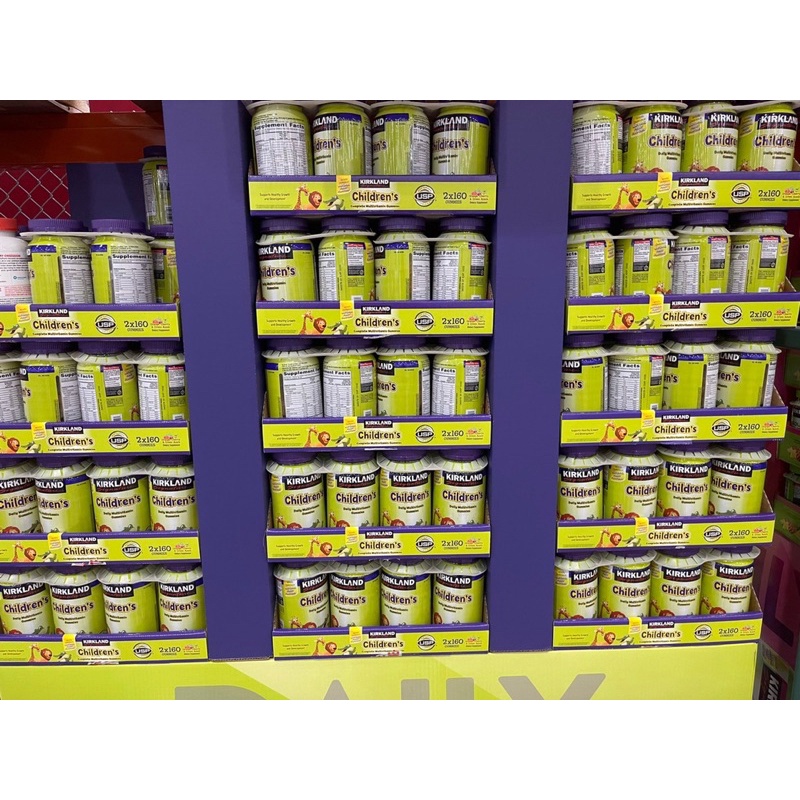 Kẹo Bổ Sung Dinh Dưỡng dành cho bé KIRKLAND CHILDREN’S COMLETE MULTIVITAMIN GUMMIES hộp 160 viên