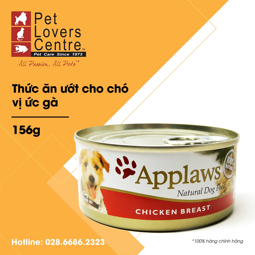 [7 vị] Pate cho chó APPLAWS 156g