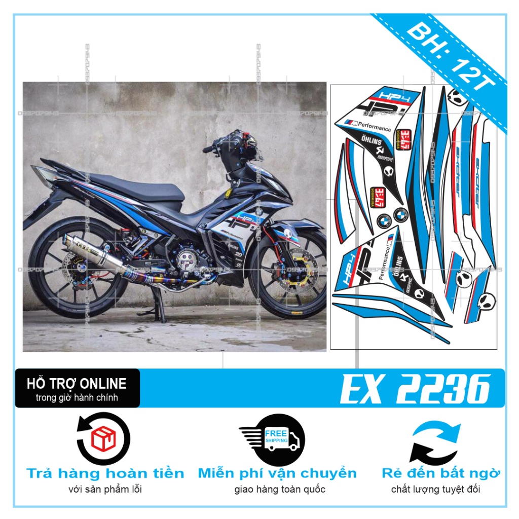 TEM RỜI EX 2011 HP4 -- SHIN DECAL 2