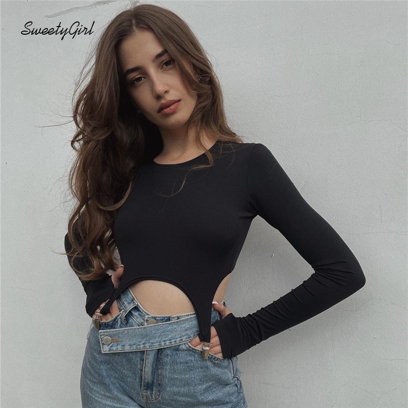 Áo Thun Dài Tay Cổ Tròn Màu Trơn Thời Trang 2022 Cho Nữ