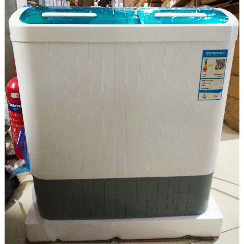 Máy giặt mini AUX bán tự động giặt được 6kg quần áo, máy giặt 2 lồng chính hãng chất lượng tốt phù hợp cho trẻ em