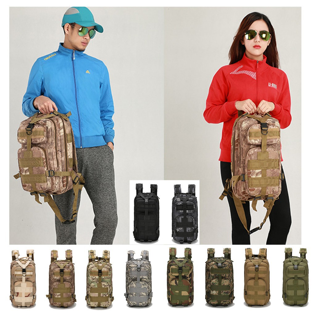 [ FLASH SALE ] Balo Phượt 3P Phong Cách Army 21Lit Chống Nước Nhẹ ❤️freeship❤️ Balo Vải Dày - BH 3 Tháng Sử Dụng