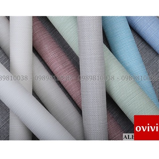 Giấy dán tường hàn quốc trơn giả vải lụa màu pastel đẹp dán phòng khách phòng ngủ sang trọng giá rẻ không keo