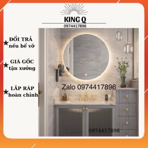 Gương led tròn hắt sườn 𝐇𝐚̀𝐧𝐠 𝐡𝐨𝐭, 𝐠𝐢𝐚́ 𝐱𝐮̛𝐨̛̉𝐧𝐠 gương led cảm biến Việt Nhật KING Q STORE