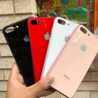 ốp lưng kính cường lực tráng gương IPhone 8 Plus viền đồng màu