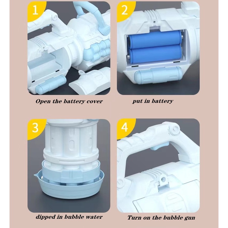 Súng Đồ Chơi Thổi Bong Bóng Cho Bé