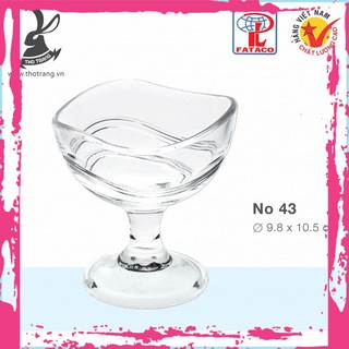 [Mẫu Mới]Ly Đựng Kem No43 Nhựa Trong Acrylic Cao Cấp Fataco Việt Nam