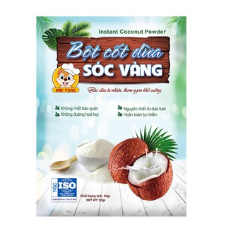 Bột cốt dừa Sóc Vàng - túi 50gr