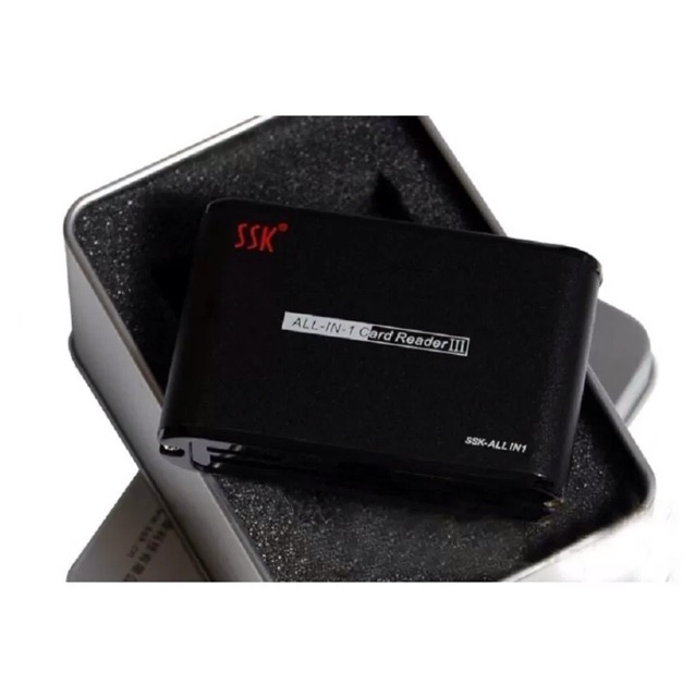 Đầu đọc thẻ nhớ đa năng SSK SCRM025 USB 2.0 All In 1 Card Reader III (Đen) | WebRaoVat - webraovat.net.vn