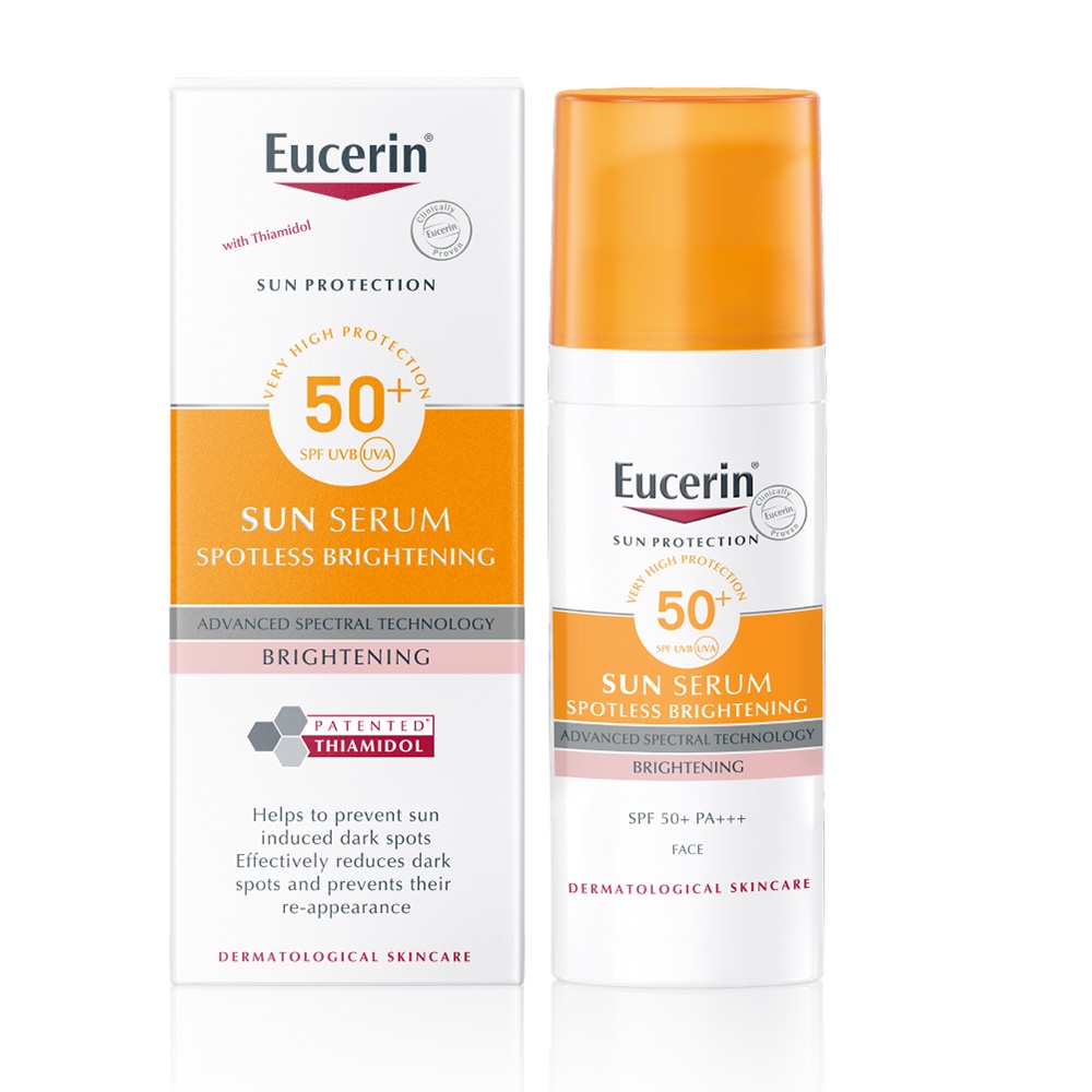 Tinh chất chống nắng giảm thâm nám Eucerin Spotless Brightening Serum SPF50+ 50ml