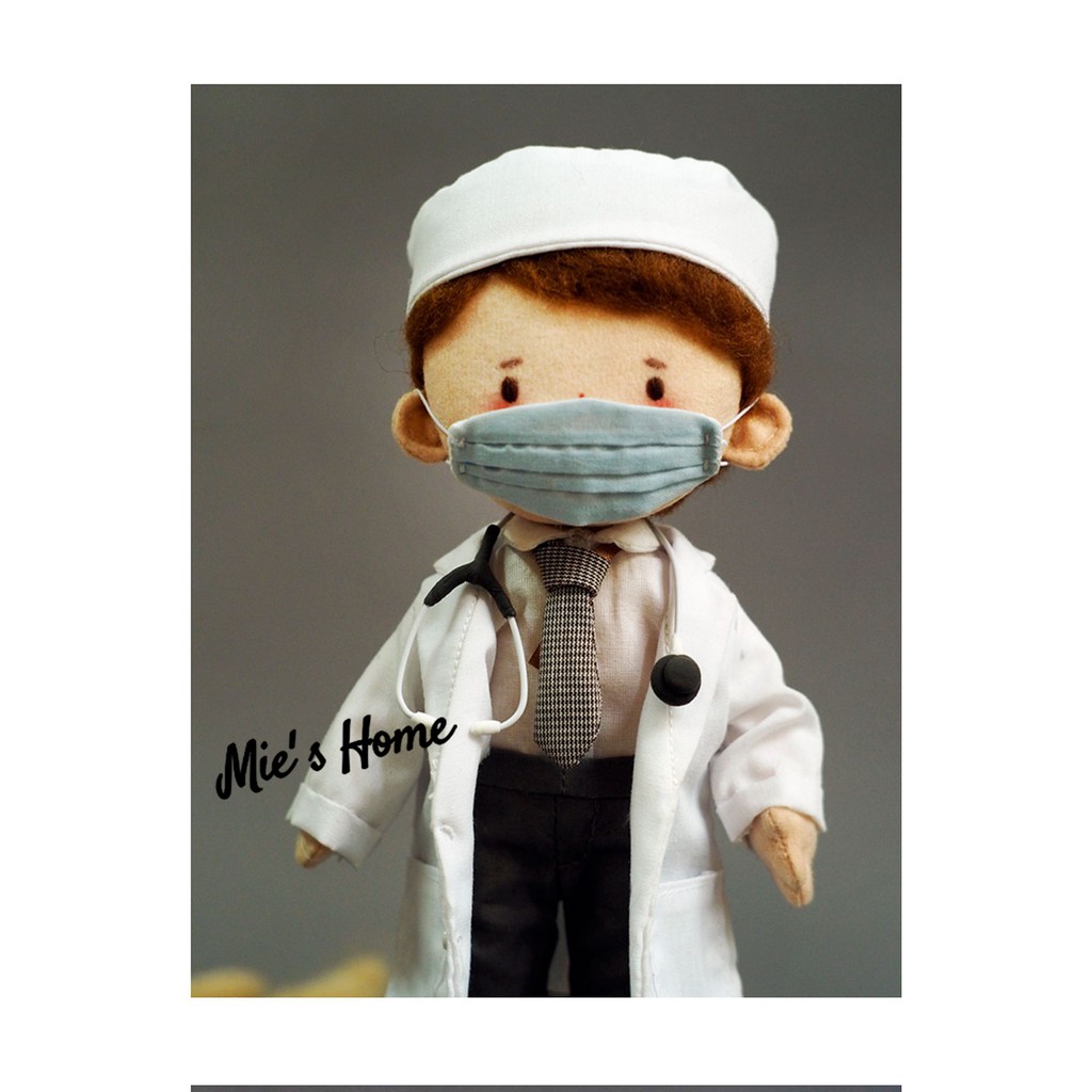 BỘ KIT THÊU TAY DIY BÚP BÊ BÁC SĨ- Y TÁ NHIỀU MẪU/ DIY GÓI NGUYÊN LIỆU TỰ LÀM DOLL SÁNG TẠO/ MIE HANDMADE
