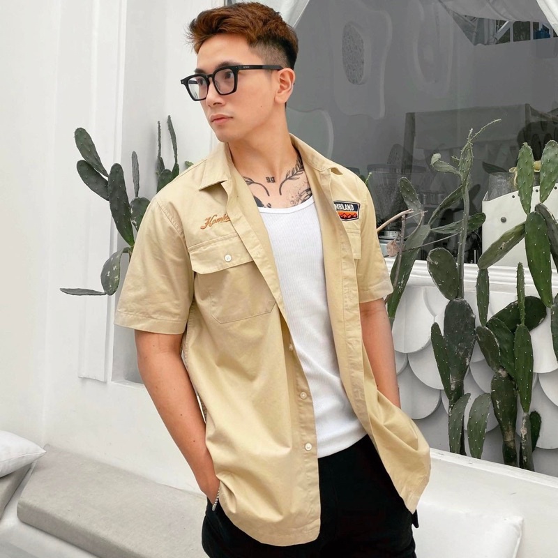 Kombiland áo sơ mi túi hộp