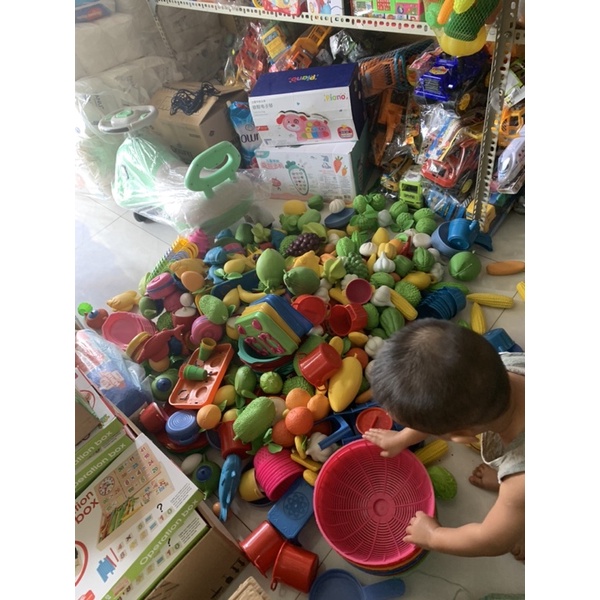 Đồ chơi nấu ăn cân kí hàng Việt Nam an toàn cho bé