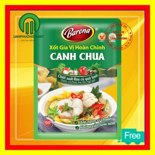 Xốt nấu canh chua, xốt gia vị hoàn chỉnh canh chua Barona 80g