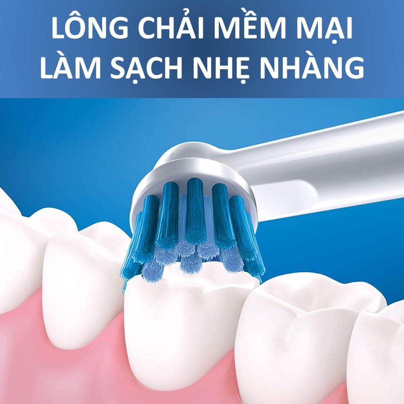 Đầu Bàn Chải Điện Oral-B Braun - Đầu Thay Thế Oral B Sensitive Clean - Lông chải siêu mềm cho răng nhạy cảm