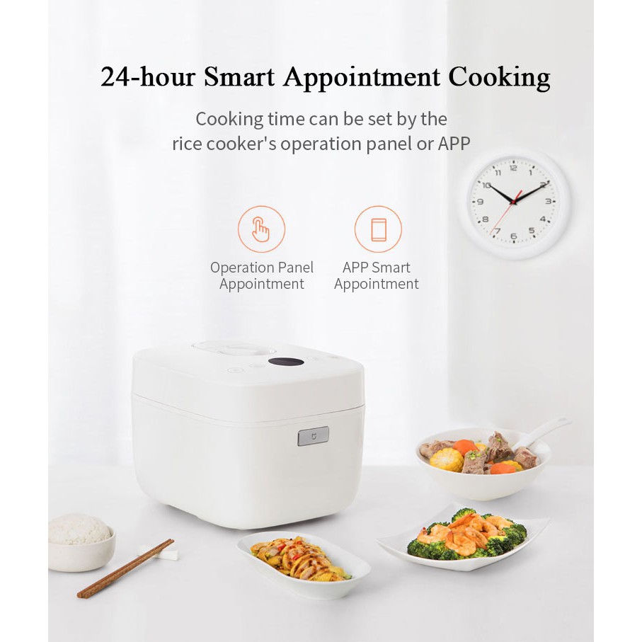 Nồi áp suất thông minh 5L Xiaomi Smart Pressure Cooker nấu cơm hâm hầm đun ninh thịt cháo mini gia đình thông minh điện