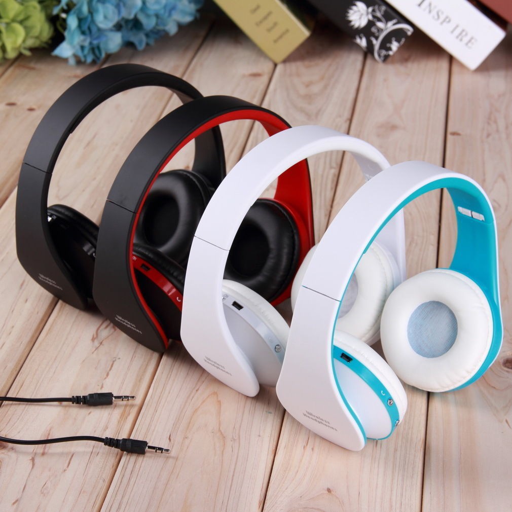 Foldable Wireless Stereo Bluetooth Headset Headphones +Mic For iPhone Samsung PC
