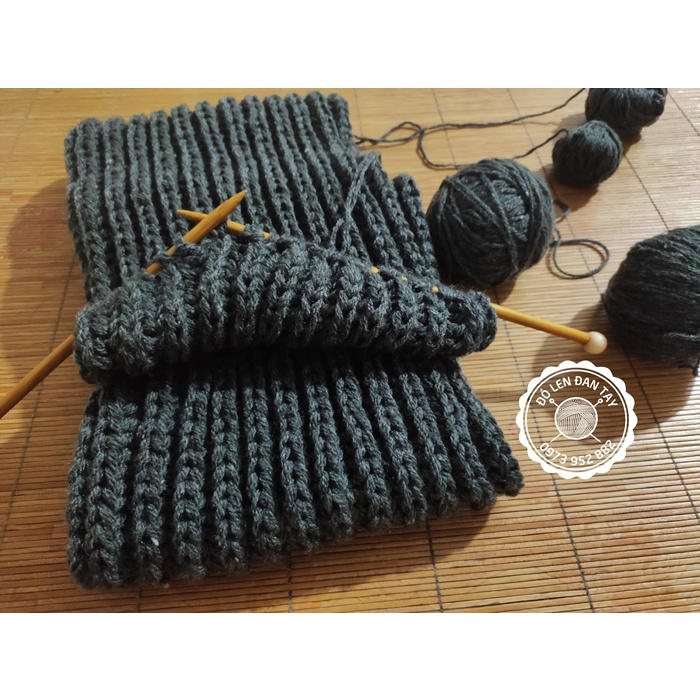 Khăn mũ len đan tay - Sản phẩm handmade cẩn thận từng mũi