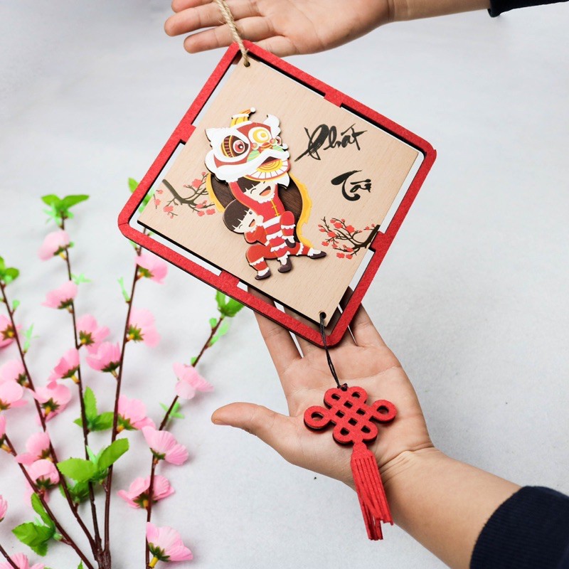 Bảng Gỗ Decor Trang Trí Nhà Cửa Ngày Tết