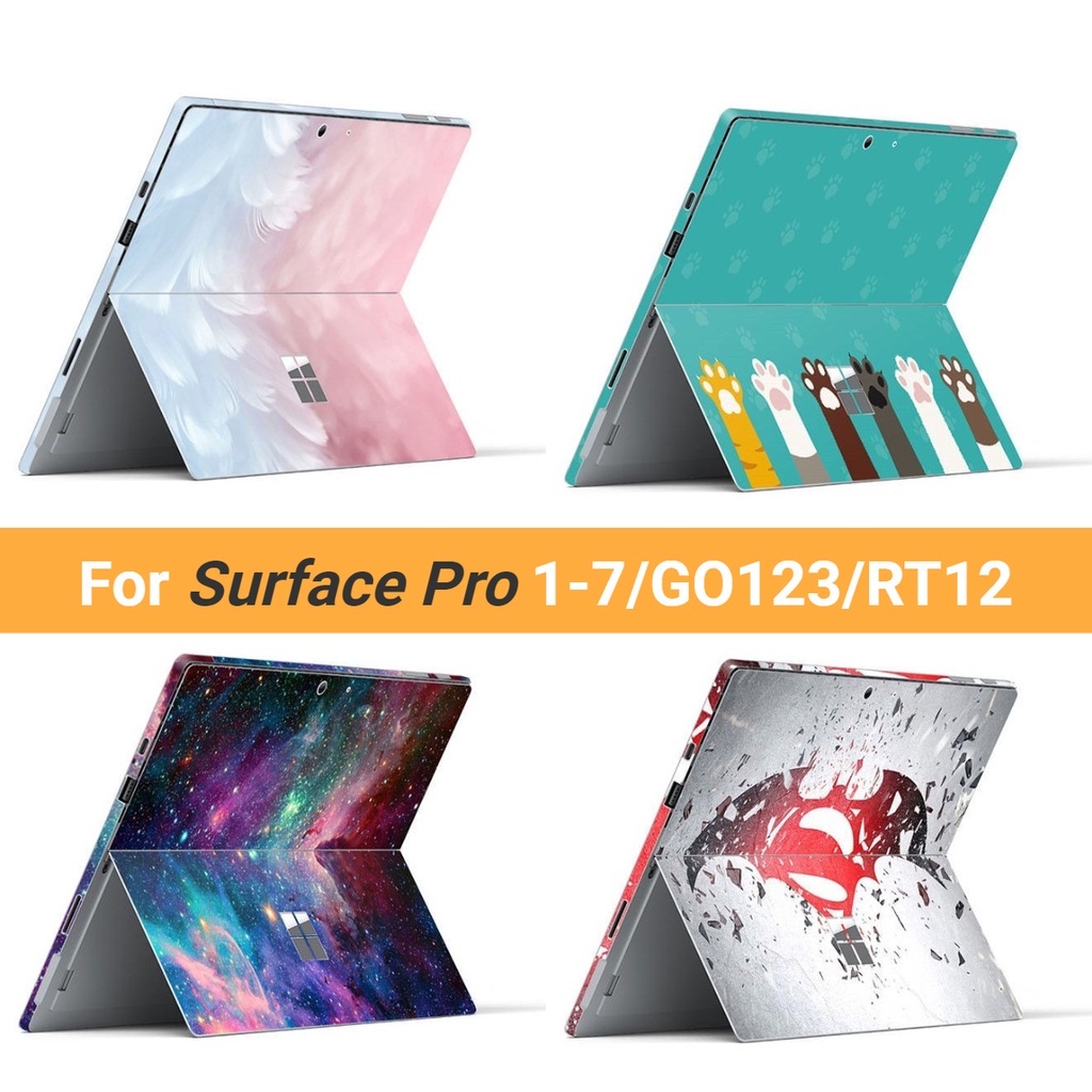 Miếng Dán Hoạt Hình Đáng Yêu Cho Microsoft Surface Pro 1 / 2 / 3 / 4 / 5 / 6 / 7 Go 3 / 2 / 1 RT 1 / 2 Surface 3