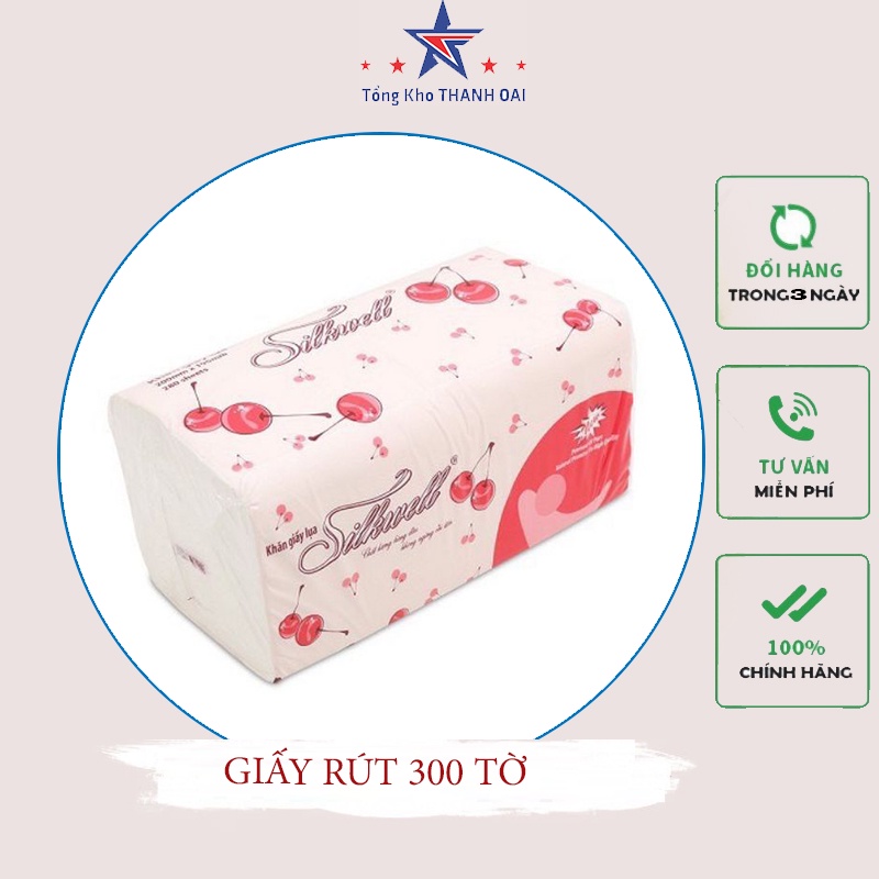 Khăn Giấy Rút 2 Lớp Silkwell 280 Tờ Hàng Loại 1