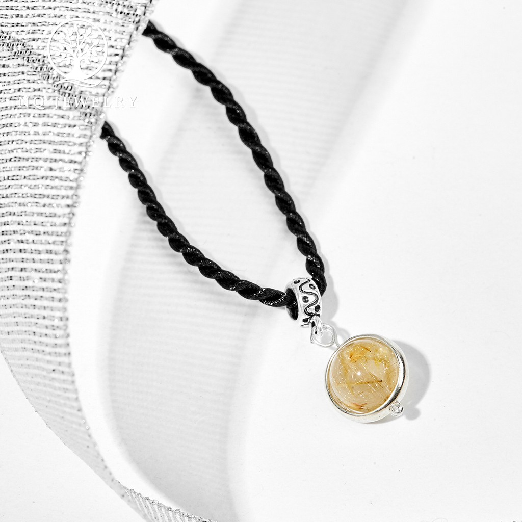 Mặt dây chuyền viền tròn bạc - NQ Jewelry